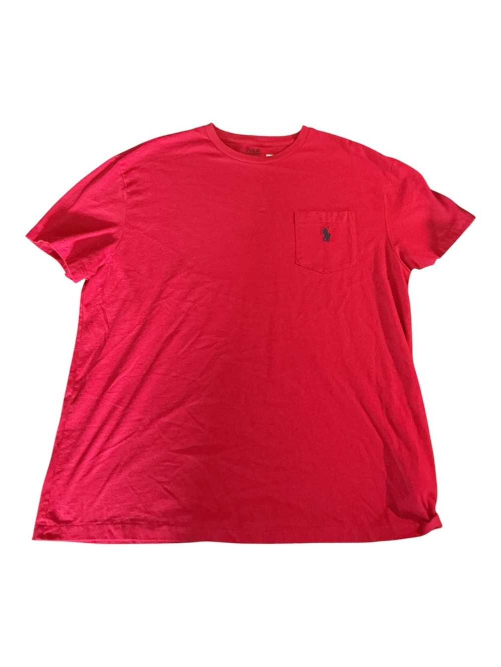 Polo by Ralph Lauren Bright Red Chest Pocket Tee